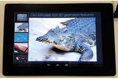 Fujitsu Haptic Sensory Feeback Tablet