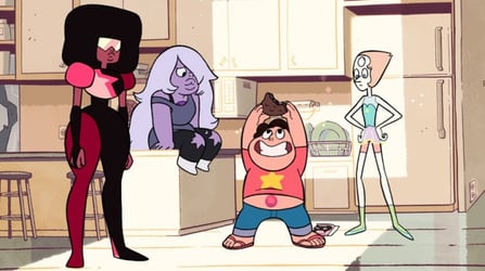 Crystal Gems in Kitchen