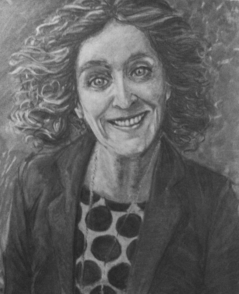 Charcoal Drawing of Yvonne Watterson