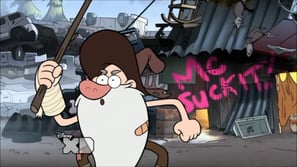Old Man McGucket in front of his shack