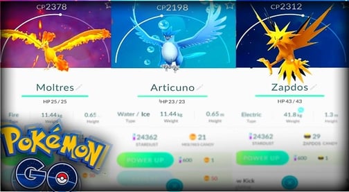 Moltres-Articuno-Zapdos