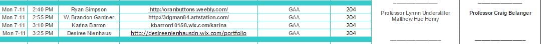 portfolio review schedule